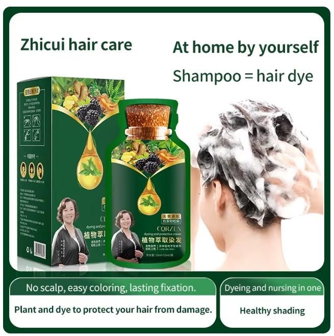 Korean Imported Bubble Plant Extract Hair Dye 30ml