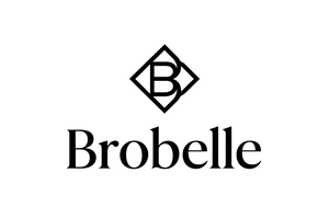 brobelle logo with black color and icon